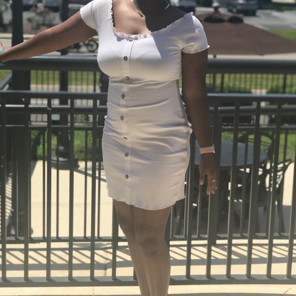 white summer dress